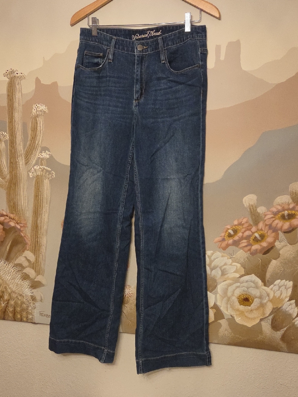 Universal Thread Dark Blue Wide Leg Jeans